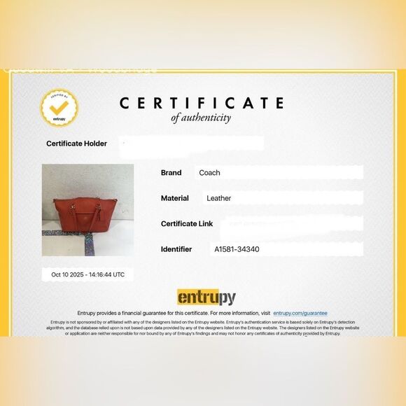 1336 Coach red orange leather handbag 244611336 - Picture 12 of 13